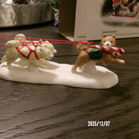 Dept Department 56 North Pole Series Canine Couriers Christmas Dog Sled 56706 - Picture 7 of 9